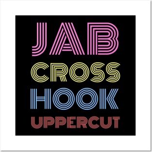 Boxing Jab Cross Hook Uppercut Posters and Art